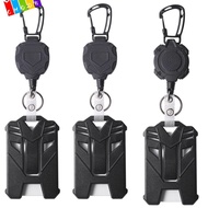CHAAKIG Retractable Badge Holder Retractable ID Card Holder Badge Clip Badge Holder Bus Card Cover  