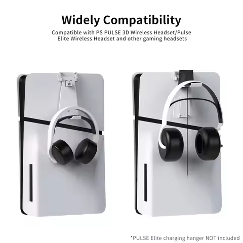 Wall Mount Controller & Headset Storage Holder Stable Gamepad Controller Hook Space Saving for Plays