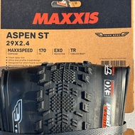 ยางจักรยาน Maxxis Aspen ST XC ขนาด29x2.4และ29x2.25เส้นใย170ต่อนิ้วแบบไม่ใช้หลอดในพร้อมพับได้สำหรับกา