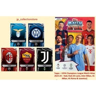 Italy Clubs [SS Lazio, Inter Milan, AC Milan, AS Roma & Juventus] 2023/24 Match Attax Football Shiny