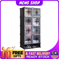 MengShop 8 Cube + 2 Cabinet Baby Wardrobe DIY Foldable Rack Cupboard Storage Closet Almari Cube
