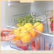 Multifuctional Acrylic Refrigerator Organizer Vegatables Storage Box with Handle Fruits Can Stack