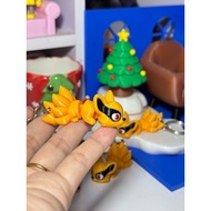 Nine-Tails Kurama Naruto Keychain – mini 9-tailed Fox