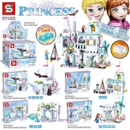 SY1428-SY1430 Frozen 2 Ice And Snow Princess Building Blocks Compatible Lego Disney Girls Friends Se