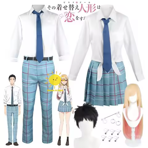 Anime Gojo Wakana Kitagawa Marin Cosplay My Dress Up Darling Cosplay Costumes Uniform Wakana Marin S