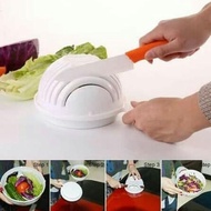 On Salad Cutter Bowl - Special Salad Cutting/Making Tool Bowl