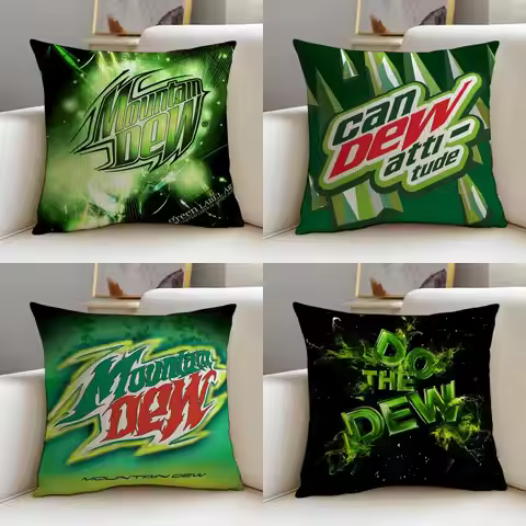 Refreshing M-Mountain DewS Cushion Cover 4Pcs Linen Throw Pillow Covers 40x40 45x45 Modern Home Deco