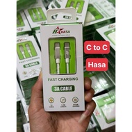[100% copper wire] Hasa genuine C to C fast charging cable
