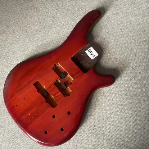 IB888 Custom Order Transparent Red 5 Or 6 String Active PJB Pickups Electric Guitar Bass Body Solid