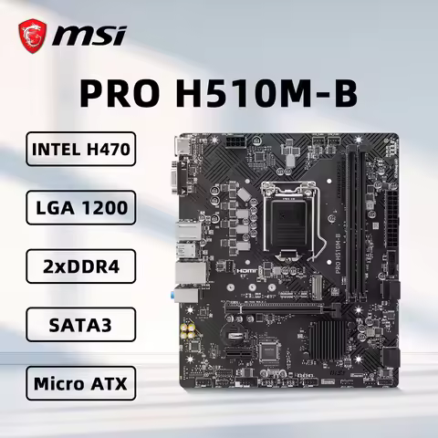 MSI PRO H510M-B Motherboard Support i9-11900KF 11900F i7-11700KF i5-11400F 10400F i3-10100F CPU LGA1