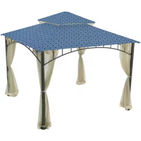 Replacement Canopy Top Cover for The Madaga Gazebo, Midnight Trellis