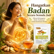 Lemongrass Turmeric Ginger Tea, 30 Tea Bags 100% Natural Herbal Drink Caffeine-Free Supports Digesti