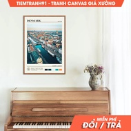 Wall paintings, Oil Paint, Denmark Wall Art, Denmark Poster, Denmark Photo, Denmark Wall Decor, Cope