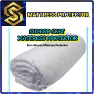 ELASTIC MATTRESS PROTECTOR COTTON - QUEEN / KING sizes - 3 LAYER