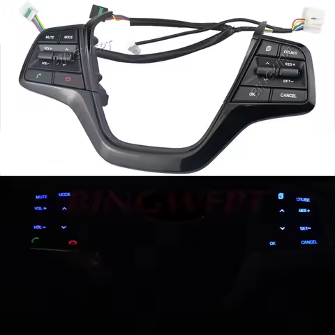 2 Color For Hyundai Elantra 1.6L 2016 2017 2018 2019 Steering Wheel Cruise Control Volume Channel Co