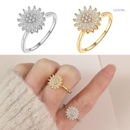 【CH】 Adjustable Spinner For Women Stress Relief Zirconia Jewelry