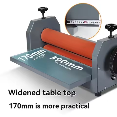Roller Laminator TK390 Laminator Manual Cold Laminator, Small Roller Laminator Laminator