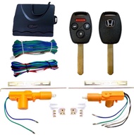 AUTO K ONE  ชุดเซ็นทรัลล็อครถยนต์พร้อมกุญแจรีโมท2ตัว สำหรับรถยนต์ 2 ประตู 12V ใช้ได้กับทุกรุ่น (ที่ร