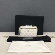 Chanel Vanity bag✨白色荔枝皮長盒子🤍