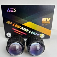 AES GX 3INCH 2PCS BI-LED FOG LIGHT PROJECTOR LENS 3COLOR