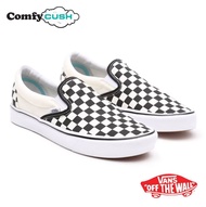 [ลิขสิทธิ์แท้] VANS Comfycush Slip-on Checkerboard Black/White รองเท้า แวนส์ แท้ ทรงสวม เบา ได้ทั้งช