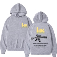 Winter and Autumn Warmth-Resistant Hooded Sweatshirt Heckler & Koch HK Fashion M4 Gun-shaped Design 