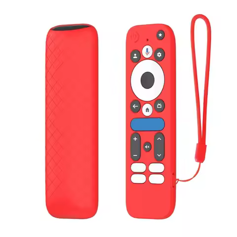 Silicone Protective Case Shockproof Protector Remote Controller Cover with Lanyard for onn.GoogleTV 