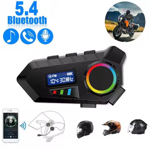 Kebidumei Y30 Motorcycle Helmet Bluetooth Headset Wireless Motobike Headphone Handsfree Stereo Earph