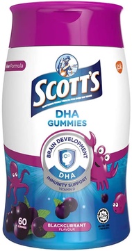 Scotts DHA Gummies Black Currant Flavour 60 count