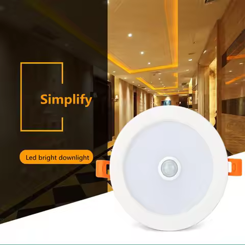 New 3W 5W 7W 9W 12W 30W Human Body Induction Downlight LED Downlight LED Spotlight Waterproof IP42 F