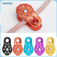 [mojotorw7] Rock Climbing Pulley Ball Bearing 26KN Lifting Fixed Side Rescue Pulley for Tree Climbin