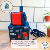 FISH POWER FW-302 Submersible Aquarium Pump (6W - 450L/H - 0.8m Push) Super Quiet Mini Aquarium and 