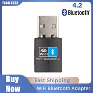 WiFi Bluetooth Wireless Adapter 150Mbps USB Adapter 2.4G Bluetooth V4.2 Dongle Network Card