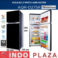 KULKAS 2 PINTU INVERTER AQUA AQR-D275R