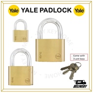 Yale Essential Series YE1 Hardened Steel Brass Padlock /50mm/60mm &amp; 70mm | Mangga Pintu