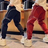TOP1 2025 Spring Autumn Letter Embroidery Street Wear Casual Sweatpants Tie-Up Men's Fashion Stitchi