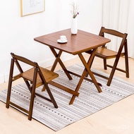 ‍🚢Nordic Bamboo Folding Table Dining Table Foldable Square Table Simple Dining Table Small Apartment Balcony Table Home