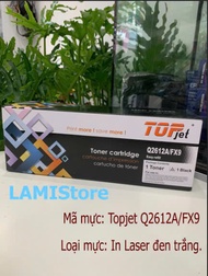 Hộp mực TOPJET Q2612A/FX9 dùng cho HP 1010/1020/1022 hoặc Canon 2900-303
