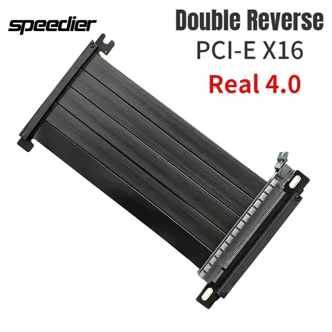 Riser PCIe 4.0 X16 Cable [RTX3090 RX6900XT GTX3080ti RX5700xt Tested] Gaming PCI-Express Gen4 Dual R
