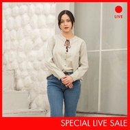 [CLEARANCE] Special Live C2 Elviso Green Basic Blouse Wanita