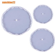 【sun22】Irregular Round Fruit Disc Tray Resin Silicon Mold DIY Coaster Epoxy Mou