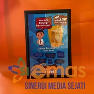 Arti Bullying Poster + A3 Wooden Frame | Poster + Wooden Frame A3 | Stop Bullying Poster + A3 Frame