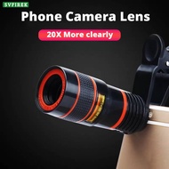 Phone Camera Lens 8X 20X Mobile Telescope Macro Lens Zoom Macro Fisheye Wide Angel Lens Kit