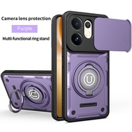 For Vivo V60 Case vivo V60E Phone Case Vivo v60 v60e Magnetic Armor Shockproof Ring Holder Magsafe W