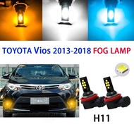 TOYOTA Vios 2013-2018 Fog Lamp LED Bulb H11 LED Fog Lamp Spotlight Sport Light Mentol Kereta Lampu L
