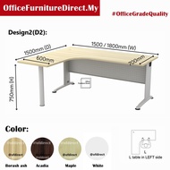 150x150cm 180x150cm B L Shape Office Table BL1515M 1815M BL1515 BL1815 SUPERIOR COMPACT TABLE