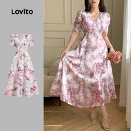 Lovito Elegant Dress Spring/summer Dress for Women LBL28069