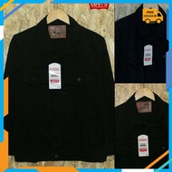 HITAM LEVI'S Outfit KOREAN STYLE NEW /Levis - Levis Jacket Men Levis Jacket Men Original Jacket Polos Jeans Jacket Black Polos Thick Premium Quality Men Jacket Men