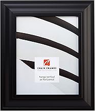 Craig Frames 21834700BK 18 by 24-Inch Picture Frame, Smooth Wrap Finish, 2-Inch Wide, Black