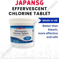 Biospot Effervescent Chlorine Tablets 2.5g NaDCC / 4.72g Per Tablet - 100s for small scale water fea